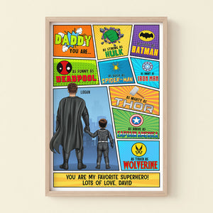 Daddy You Are My Favorite Personalized Canvas Print Gift For Dad - Poster & Canvas - GoDuckee