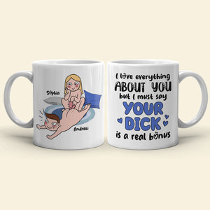 I Love Everything About You Personalized Mug, Funny Gift For Couple - Coffee Mug - GoDuckee