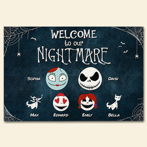 Welcom To Horror Home, 05QHDT140423 Personalized Family Doormat - Doormat - GoDuckee