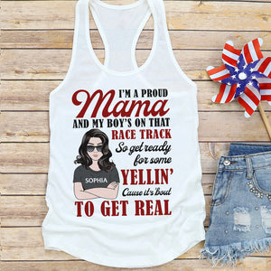 Get Ready for Some Yellin' Cause It's 'Bout To Get Real, Personalized Shirt for Racing Family Members - Shirts - GoDuckee