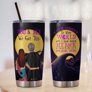 Personalized Couple Tumbler - You and Me, We Got This - We're Simply Meant To Be - Tumbler Cup - GoDuckee