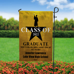 Personalized Graduation Flag, There's A Million of Things I Haven't Done - Flag - GoDuckee