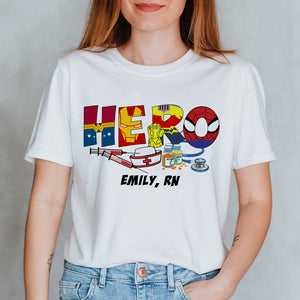 Personalized Nurse Shirt, Custom Letters - Shirts - GoDuckee