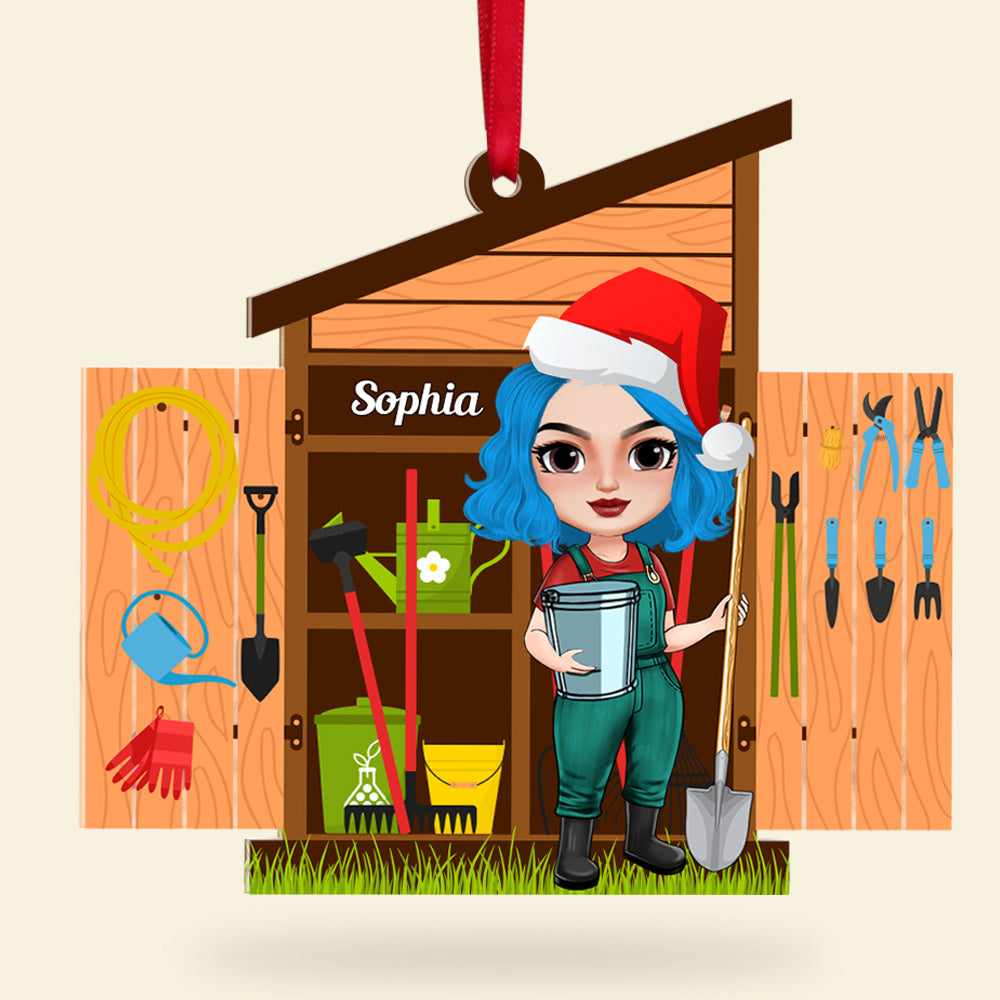 Personalized Gardening Ornament, Christmas Tree Decor - Ornament - GoDuckee