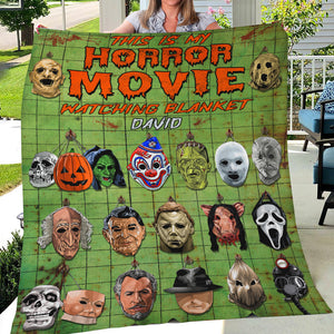 Personalized This Is My Horror Movie Watching Blanket Gift For Movie Lovers - Blanket - GoDuckee