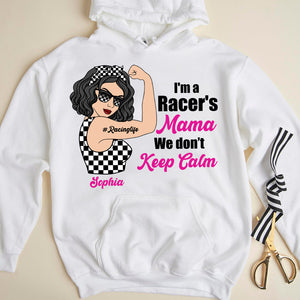 Racing Family We Don't Keep Calm - Custom Shirts - Gifts for Racing Family - Strong Girl - Shirts - GoDuckee