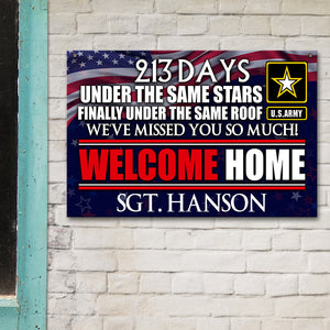 We've Miss You So Much Personalized Military Metal Sign - Metal Wall Art - GoDuckee