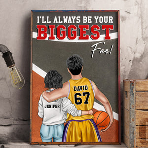 Personalized Basketball Couple Poster - Always Be Your Biggest Fan - Couple Shoulder to Shoulder BSB2104 - Poster & Canvas - GoDuckee