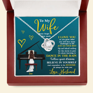 Piano Follow Your Dreams - Personalized Love Knot Necklace - Gift for Piano Players - Jewelry - GoDuckee