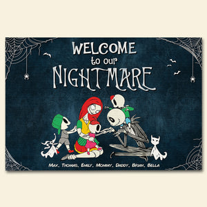 Welcome To Horror Family, 01QHDT150423 Personalized Family Doormat - Doormat - GoDuckee