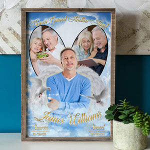 Custom Memories Of Dad and Mom Photo Poster - Gained Another Angel - Poster & Canvas - GoDuckee