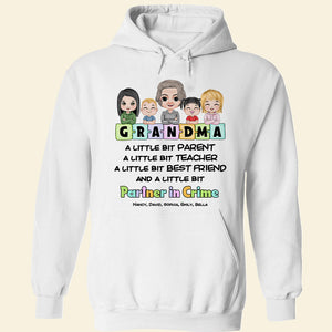 Grandma Partner In Crime, Personalized Shirt Hoodie, Gift For Grandma - Shirts - GoDuckee