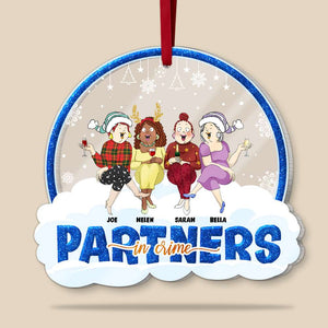 Partners In Crime Personalized Acrylic Ornament, Gift For Friends - Ornament - GoDuckee