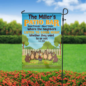 Personalized Gifts For Bear Family, Grilling Patio bar, Custom Flag - Flag - GoDuckee