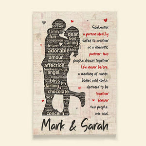 Soulmates A Person Ideally Suited To Another As A Romantic Partner, Personalized Poster, Gift For Couple - Poster & Canvas - GoDuckee