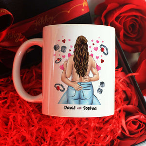 I Promise To Always Make Your Panties Wet, Personalized Mug, Naughty Gift For Couple - Coffee Mug - GoDuckee