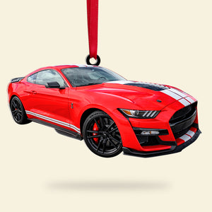 Custom Photo Muscle Car Ornament, Christmas Tree Decor, Gift For Car Enthusiastic - Ornament - GoDuckee