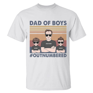 Personalized Gift For Dad of girls Dad of boys #OUTNUMBERED Custom Shirts - Shirts - GoDuckee