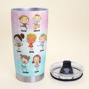 My Grandbabies Are My Favorite, Gift For Grandma, Personalized Tumbler, Grandkids Tumbler - Tumbler Cup - GoDuckee