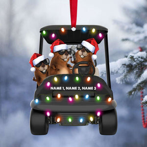 Gopher Golf Cart Personalized Christmas Ornament, Bushwood Country Club, Golf Christmas Ornament - Ornament - GoDuckee