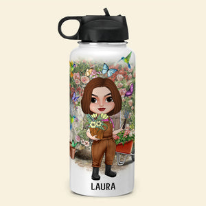 And Into The Garden I Go To Lose My Mind and Find My Soul, Personalized Water Bottle, Gifts for Gardening Lovers - Water Bottles - GoDuckee