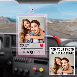 Couple/Besties Memorable Moments - Personalized Flat Car Ornament - Gift for Him/Her/Bestie - Ornament - GoDuckee