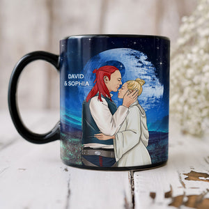 Til Death Star Do Us Part Personalized Galaxy Couple Mug, Gift For Couple - Coffee Mug - GoDuckee