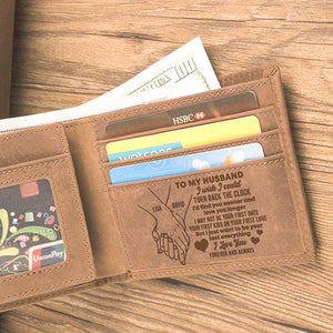 Couple I Just Want To Be Your Last Everything - Personalized Leather Men Wallet - Gift for Him - Leather Men Wallet - GoDuckee