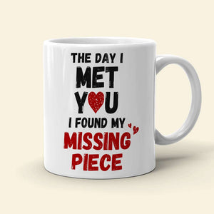 The Day I Met You Couple Personalized White Mug - Coffee Mug - GoDuckee