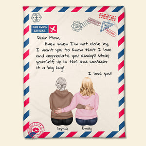 Letter To Mom, Mother's Day Gift, Mom Personalized Blanket, Gift For Mom - Blanket - GoDuckee