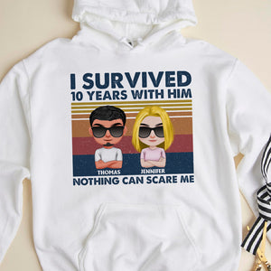 Nothing Can Scare Me, Personalized Shirt, Gift For Couple - Shirts - GoDuckee