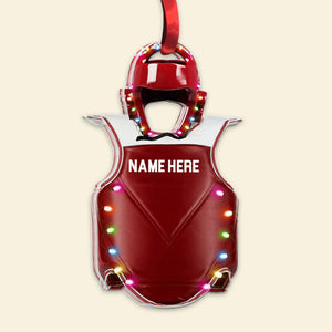 Taekwondo Sparring Gear - Personalized Christmas Ornament - Ornament - GoDuckee