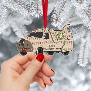 Personalized Van Shape Ornament, Christmas Tree Decor - Ornament - GoDuckee