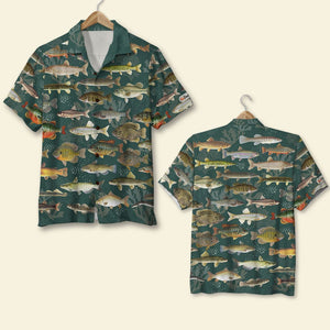 Fishing Freshwater Fishes, Hawaiian Shirt, Gifts for Fishing Lovers - Hawaiian Shirts - GoDuckee