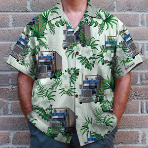 Custom Your Own Truck's Photo - Truck Driver Hawaiian Shirt - Hawaiian Shirts - GoDuckee