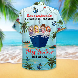 Personalized Cruising Friends Hawaiian Shirt - There's Nowhere Else Than With My Besties Fol8-Vd1 - Hawaiian Shirts - GoDuckee