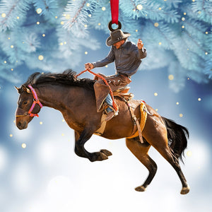 Custom Rodeo Photo Ornament, Christmas Tree Decor - Ornament - GoDuckee