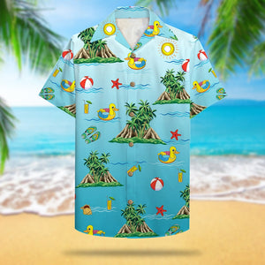Personalized Cruising Couple Hawaiian Shirt - Nauti Partners for Life - Hawaiian Shirts - GoDuckee