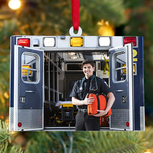 Custom EMT Photo Ornament, Christmas Tree Decor - Ornament - GoDuckee