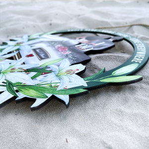 Shoes Here Vows There Love Everywhere, Personalized Wood Art, Gift for Just-married Couples - Wood Sign - GoDuckee