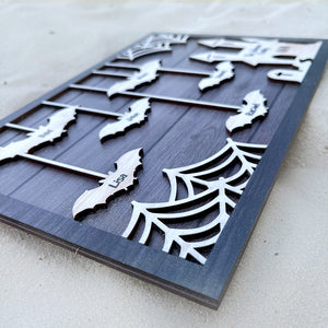 Personalized Bats Family Layer Wood Sign, Gift For Family - Wood Sign - GoDuckee
