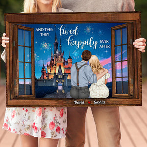 And They Lived Happily Ever After Personalized Canvas Print-Couple Gift-1DNDT100323 - Poster & Canvas - GoDuckee