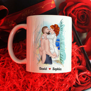 Let's Go Back To Our Room, Personalized Mug, Naughty Gift For Couple - Coffee Mug - GoDuckee