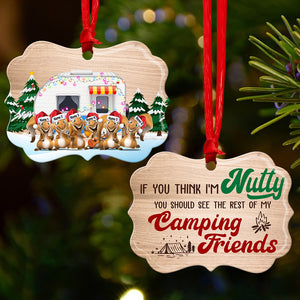 Camping If You Think I'm Nutty - Personalized Ornament - Gift for Outdoorsy People - Ornament - GoDuckee