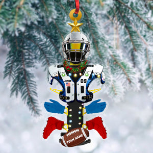 Personalized Football Gear Rack Ornament, Christmas Gift For Football Lovers - Ornament - GoDuckee
