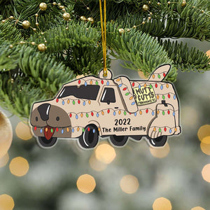 Personalized Van Shape Ornament, Christmas Tree Decor - Ornament - GoDuckee
