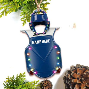 Taekwondo Sparring Gear - Personalized Christmas Ornament - Ornament - GoDuckee