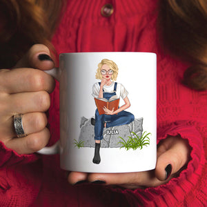 Book Hangover The Struggle To Return To Everyone Life Personalized Mug, Gift For Book Lovers - Coffee Mug - GoDuckee