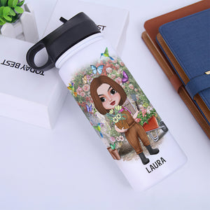 And Into The Garden I Go To Lose My Mind and Find My Soul, Personalized Water Bottle, Gifts for Gardening Lovers - Water Bottles - GoDuckee