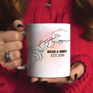 The Day I Met You Couple Personalized White Mug - Coffee Mug - GoDuckee